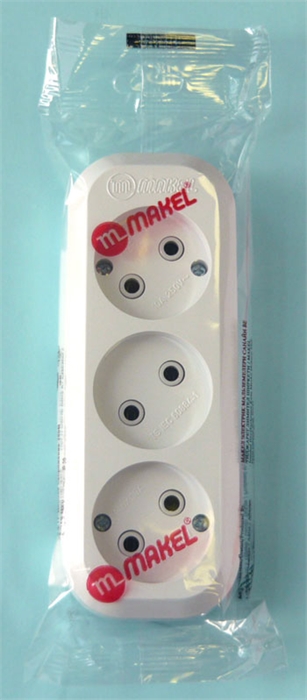 Колодка удл. 3гн б/з Makel 121 MGP 121 MGP