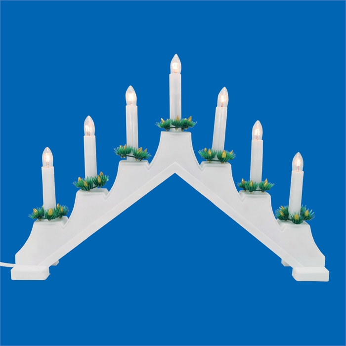 UDL-L7101-007/SWA/WW WHITE BRIDGE Фигура «Новогодняя горка», 39,5х30,5с Uniel... UL-00007388-1