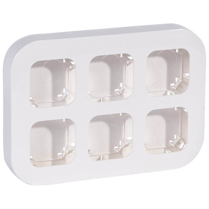 Блок уст. 6 постов бел. LR Quteo 782296