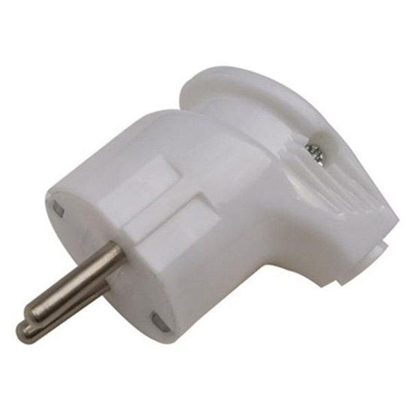 Вилка угловая с/з 16А белая, IP20 General... 470510