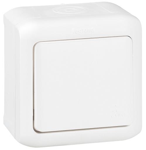 Выкл. 1кл о/у бел. LR Quteo IP44 782300