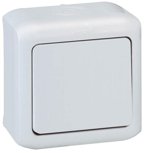 Выкл. 1кл о/у сер. LR Quteo IP44 782330