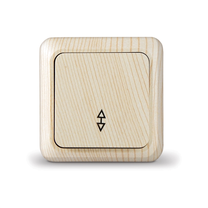 Выкл. 1кл проход. о/у сосна "Олимп" UNIVersal  5560803