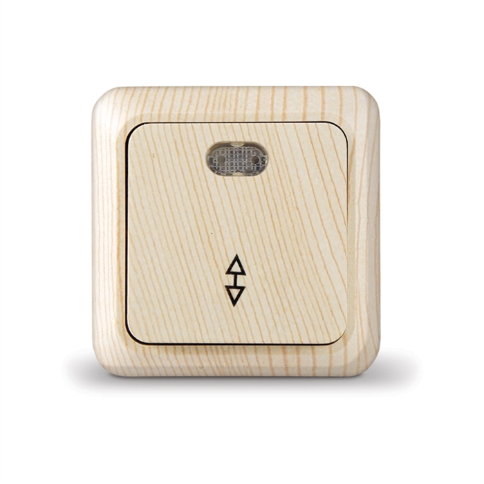 Выкл. 1кл свет проход. о/у сосна "Олимп" UNIVersal  5560810