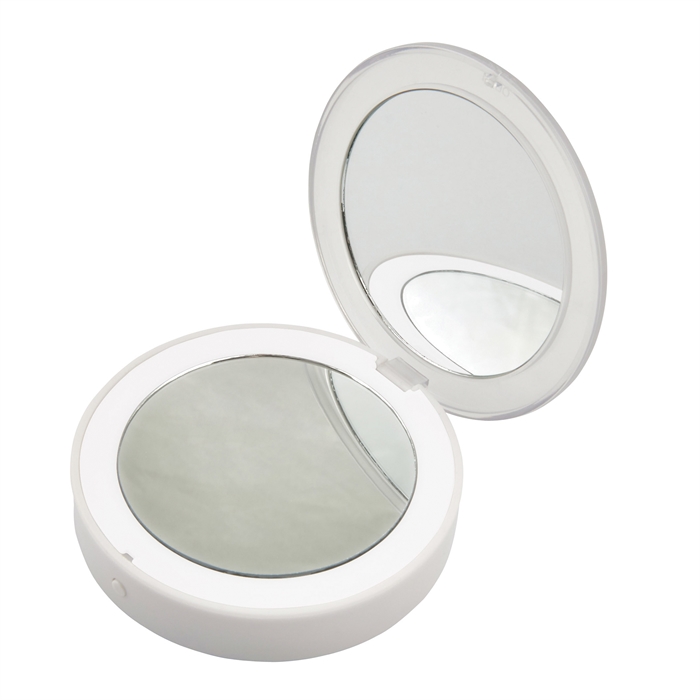 Зеркало карманное с подсветкой ULK-F70 2AAA бел Uniel... UL-00007510