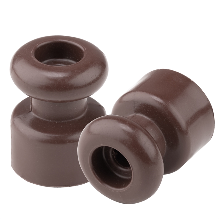 Изолятор для витых проводов (уп.10шт.) серия РЕТРО, (ЮЛИГ.757522.014 шоколад) ЮЛИГ.757522.014 шоколад