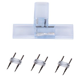 Коннектор 2-х конт. 220V для упрощ.соед. для ленты Ecola Т SCTN14ESB