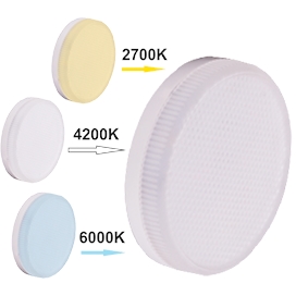 Лампа GX53 LED 10W 27х75 с измен. цв.темп мат.  Ecola... T5CT10ELC