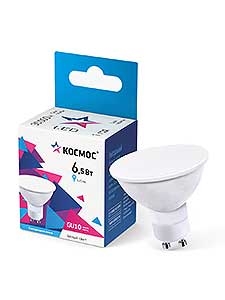 Лампа LED JCDR 6.5W 220V GU10 4500 Космос LkecLED6.5wGU10C45