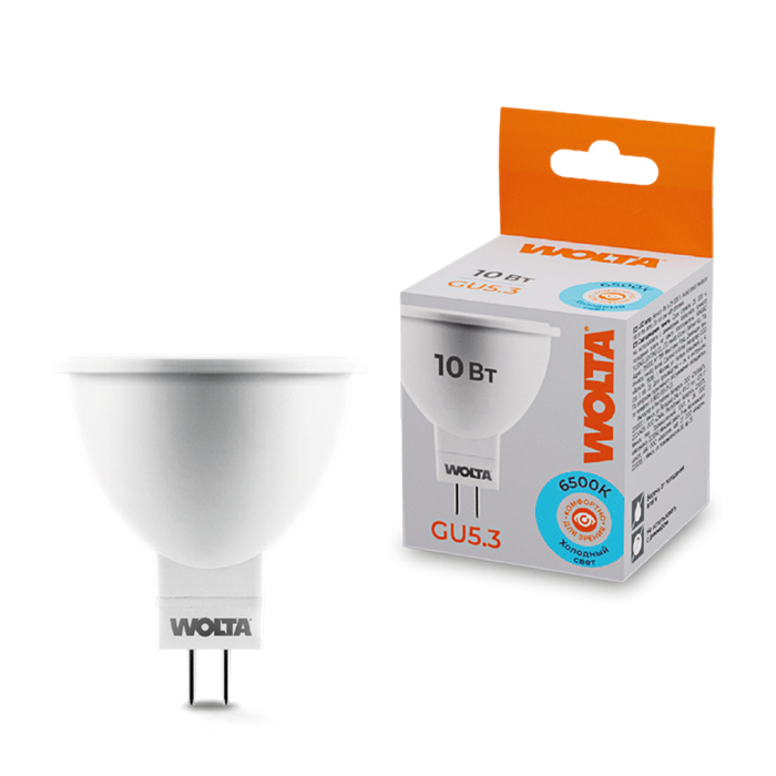 LED MR16 10W GU5.3 6500K Wolta 25WMR16-220-10GU5.3