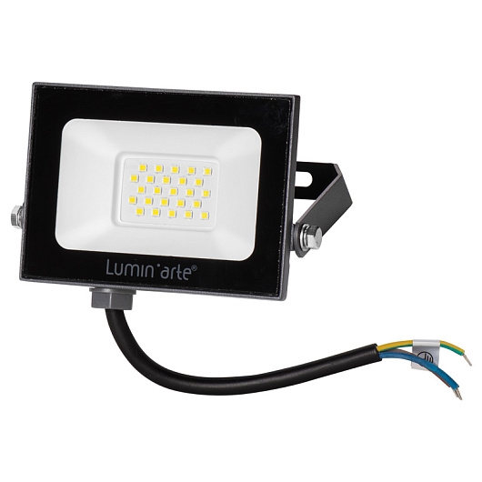Прожектор LED 20W 5700K IP65 SLIM чер Lumin arte LFL-20W/06