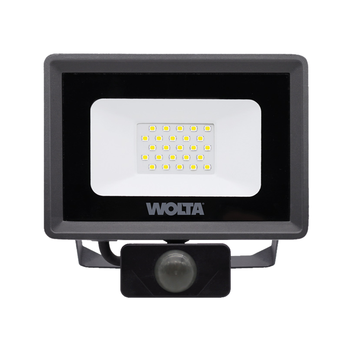 Прожектор LED 20Вт 5700К с дат. движ. IP65 1800Lm Wolta WFL-20W/06s