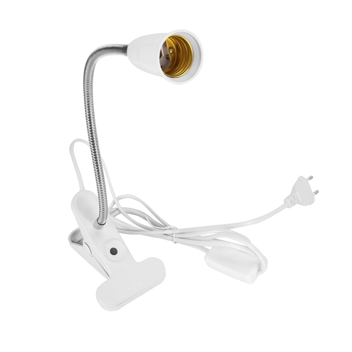 Свет. наст. для фитоламп TLI-280 WHITE E27 PLANT, прищепка, E27. Белый.  ФитоЛето UL-00009078 UL-00009078