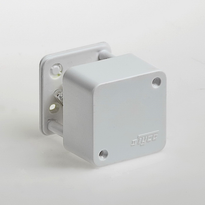 65002 55*55*32 Р/к о/у 4 клеммы белая(100) 65002