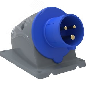 Вилка стац. 2Р+РЕ 16А 220В IP44 (513) ИЭК PSR51-016-3