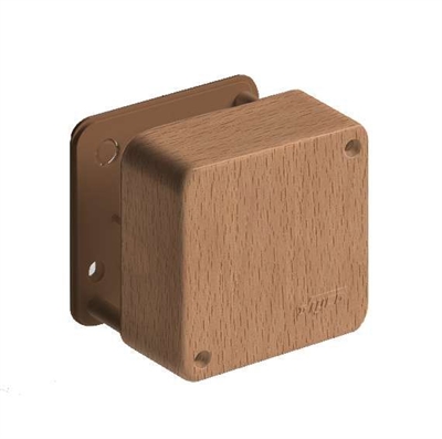 65004-38М 79*79*32 Р/к о/у 4 клеммы бук светлый(180) 65004-38М