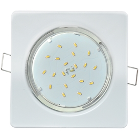 Cвет-к GX53 H4 квадр. белый с открытым краем 106*41 Ecola... FW53N4ECB