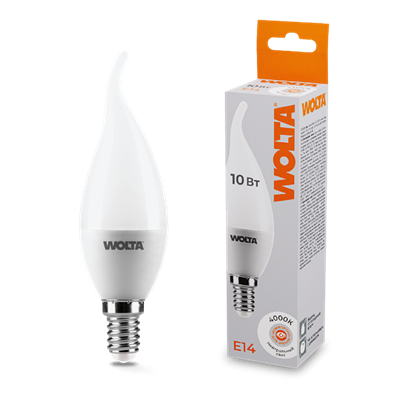 LED 10W E14 4000K свеча Wolta 25SC10E14