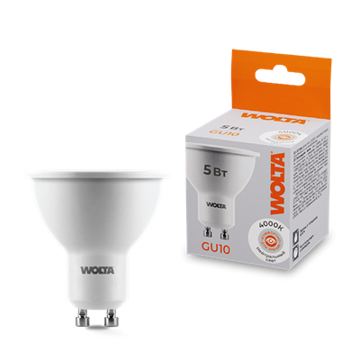 LED MR16 5W GU10 3000K Wolta 25YPAR16-230-5GU10