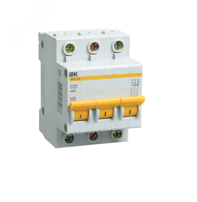 Автомат 3P 32А C 4,5кА  ВА47-29 ИЭК MVA20-3-032-C