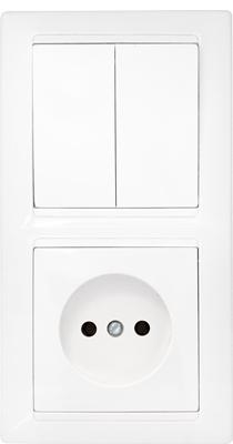 Блок СУ (2кл.+роз.) бел. Стиль  2В-РЦ-687 белый