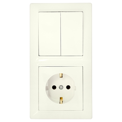 Блок 2кл+роз з/к СУ Стиль бежевый 2В-РЦ-693 бежевый