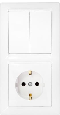 Блок СУ (2кл.+роз.з/к) бел. Стиль  2В-РЦ-693 белый