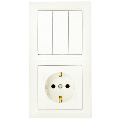 Блок 3кл+роз з/к СУ  Стиль бежевый 3В-РЦ-695 бежевый