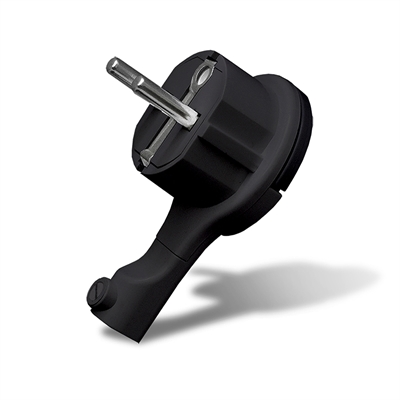 Вилка-невидимка с/з черная 16А "UNIVersal " 5565419