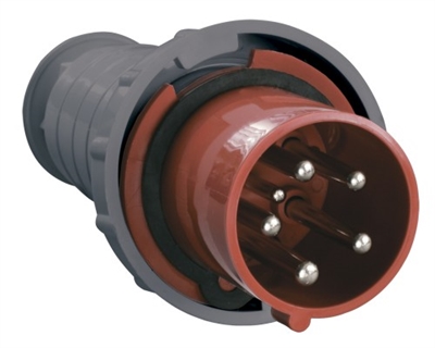 Вилка 3Р+РЕ+N 63А 380В IP54 (035) ИЭК PSR02-063-5