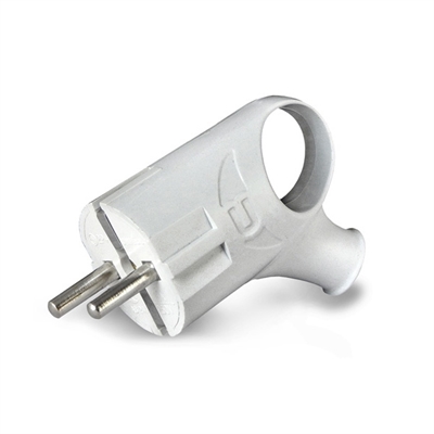 Вилка угловая с/з с ушком бел.16А "UNIVersal" (35/350) А112 А112