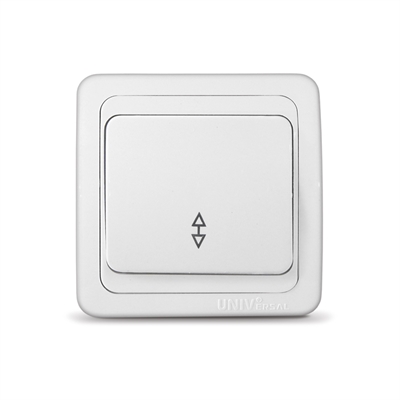 Выкл. 1кл проход. с/у бел. "Валери" UNIVersal  В0025