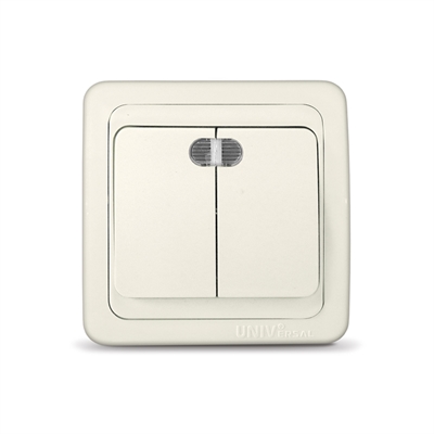 Выкл. 2кл свет с/у сл. кость "Валери" UNIVersal  Б-В0123