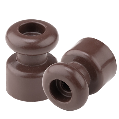 Изолятор для витых проводов (уп.10шт.) серия РЕТРО, (ЮЛИГ.757522.014 шоколад) ЮЛИГ.757522.014 шоколад