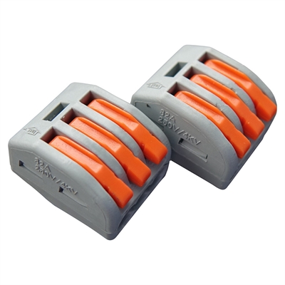 Клемма 3 провод. серая с рычагами GTER2-03 (50шт/уп) General 800482 800482