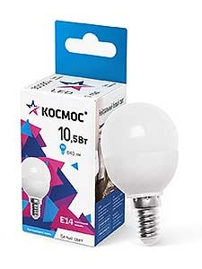 Лампа LED 10.5W E14 4500 шар Космос LkeLED10.5wGL45E1445