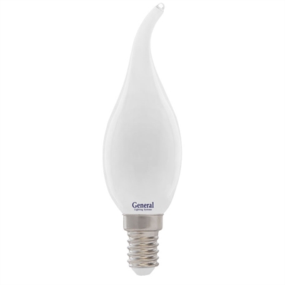 Лампа LED FL 7W M E14 6500К свеча на ветру филам. матов. General...649958 649958
