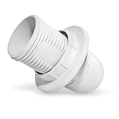 Патрон Е14 с приж. кольцом белый М10 UNIVersal 5560713