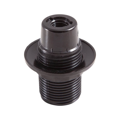 Патрон Е14 с приж. кольцом черн. (люстровый) карболит General 474000