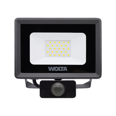 Прожектор LED 20W 5700К с дат. движ. IP65 1800Lm Wolta WFL-20W/06s