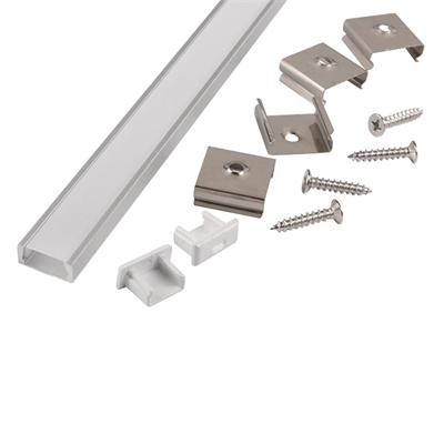 Профиль для LED ленты 2м   GAL-GLS-2000-7-16 2заг. + 2клипсы +6шуруповGeneral... 523300