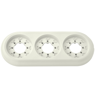 Рамка 3-местн. серия РЕТРО, (ЮЛИГ.735212.472 бежевый) ЮЛИГ.735212.472 бежевый