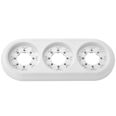 Рамка 3-местн. серия РЕТРО, белый (ЮЛИГ.735212.472) ЮЛИГ.735212.472