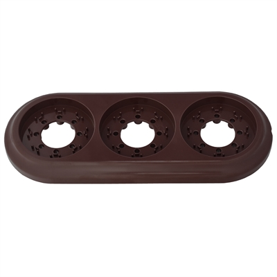 Рамка 3-местн. серия РЕТРО, (ЮЛИГ.735212.472 шоколад) ЮЛИГ.735212.472 шоколад