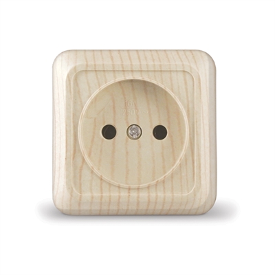 Розетка 1м о/у сосна "Олимп" UNIVersal  5560896