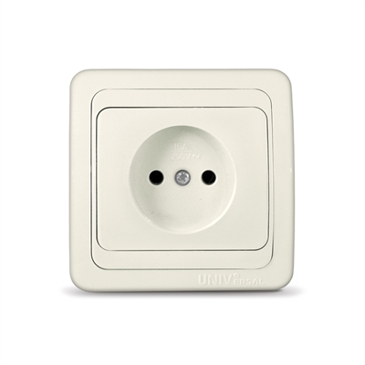 Розетка 1м с/у сл. кость "Валери" UNIVersal  Б-В0022