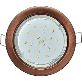 Свет-к GX53 H4 встр. черн. медь Ecola (38*106) FP53H4ECB