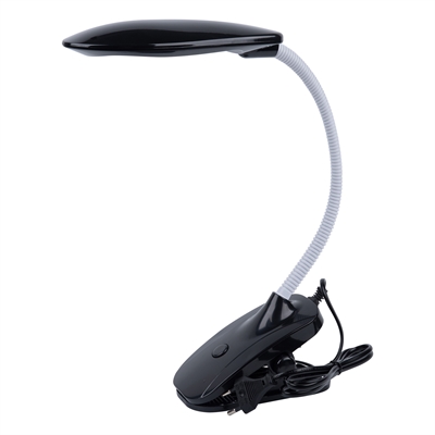 Свет. LED TLD-546, прищепка 350Lm, 4500K , 5W, мех. выкл., черный,  Uniel UL-00002233