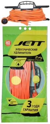 Сет. удл. на рамке 25м (ПВС 2х0,75) РС-1 рыжий провод Джетт 157-225