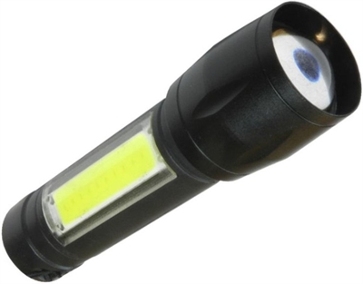 Фонарь ручн. Ac1011луч 3вт/боков.свет 1Вт/заряд от USB/работа до 3,5ч  КОСМОС KocAc1011Lith